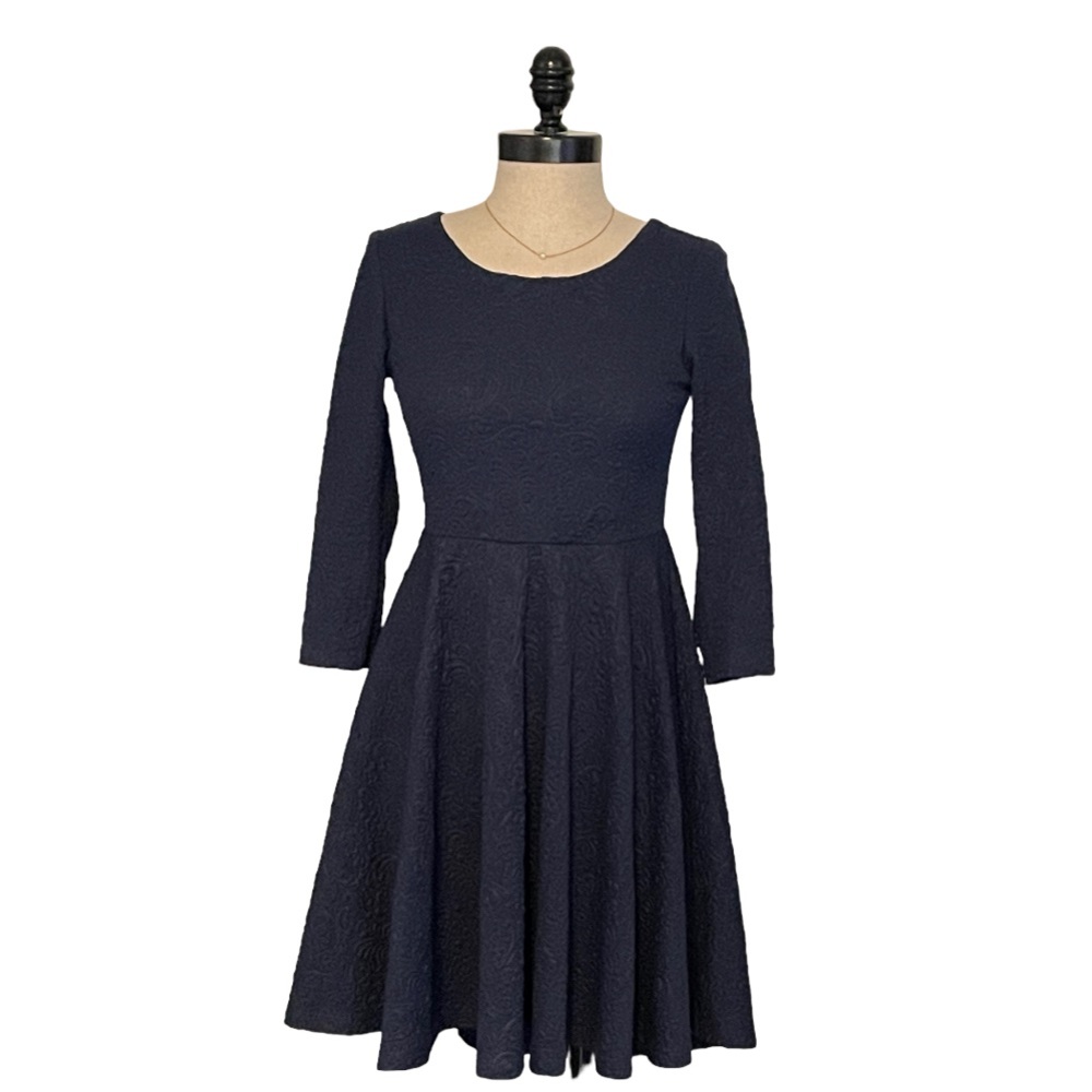 Rare Editions Lightweight High Low Navy Dress With Cut Out Back - Size XS to S